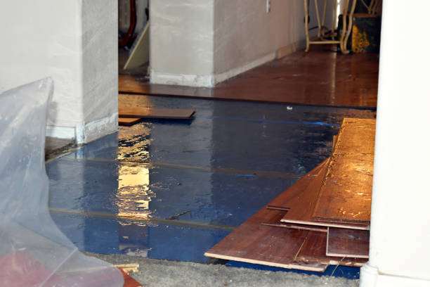 Professional Flood Cleanup technician working in Jacksontown, OH